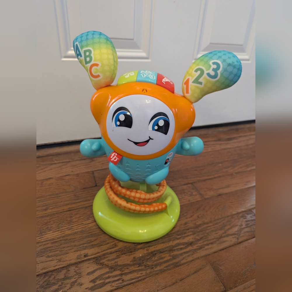 Fisher Price Baby Toddler Learning Toy DJ Bouncin’ Star Music Orange 3 Levels